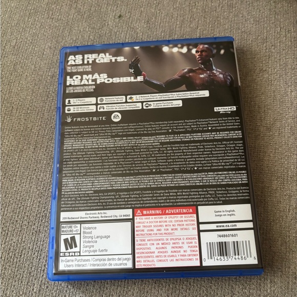Sony PS5 UFC 5 Game - Blue Case